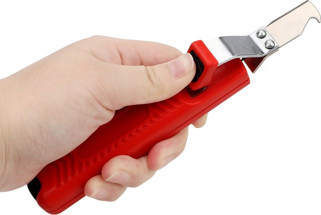 NICEYARD Abisolierzange mit verstellbarem Gummigriff für PVC-Kabel, Isolationsstripper und Messer, 8–28 mm - Bild 1