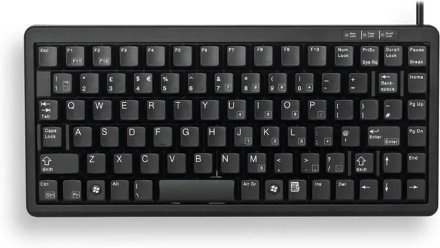 Cherry G84-4100 Mechanische Tastatur mit PS/2-Anschluss, Schwarz, QWERTZ DE - Bild 1