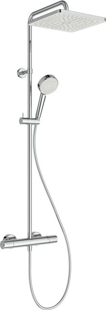 Ideal Standard Tiro Duschsystem in Chrom mit Regendusche, Handbrause und Thermostat zur Wandmontage - Bild 1