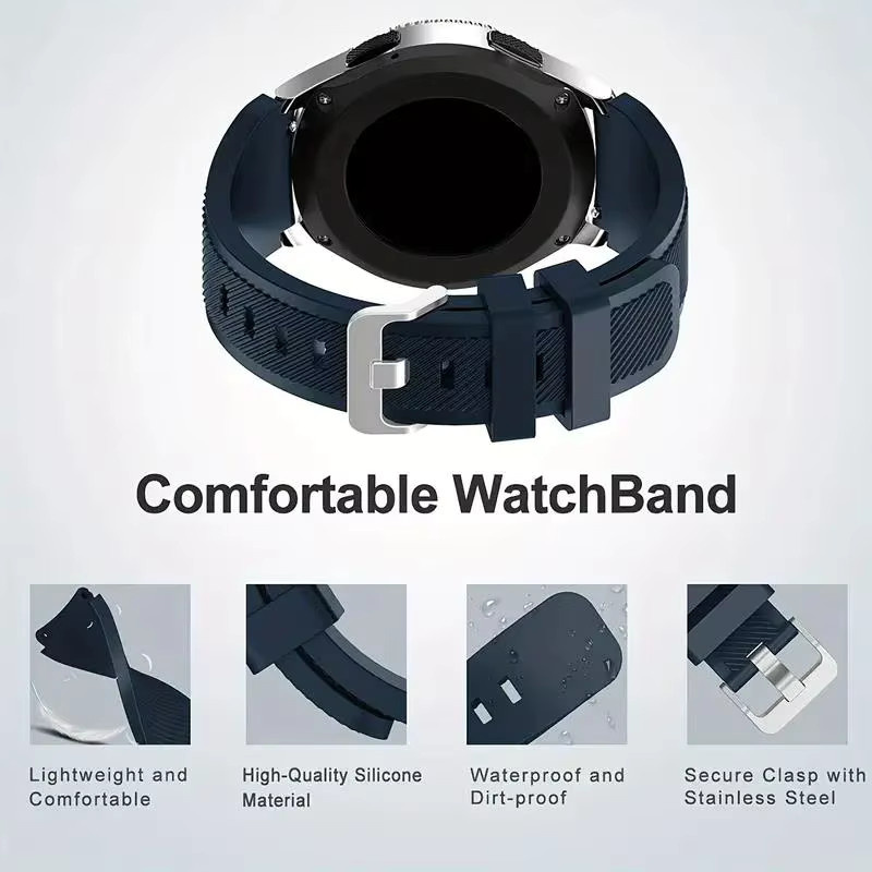 Xiaomi Uhrenarmband Silikon, Schwarz, 22mm, Redmi Watch5 Active/5 Lite - Bild 4