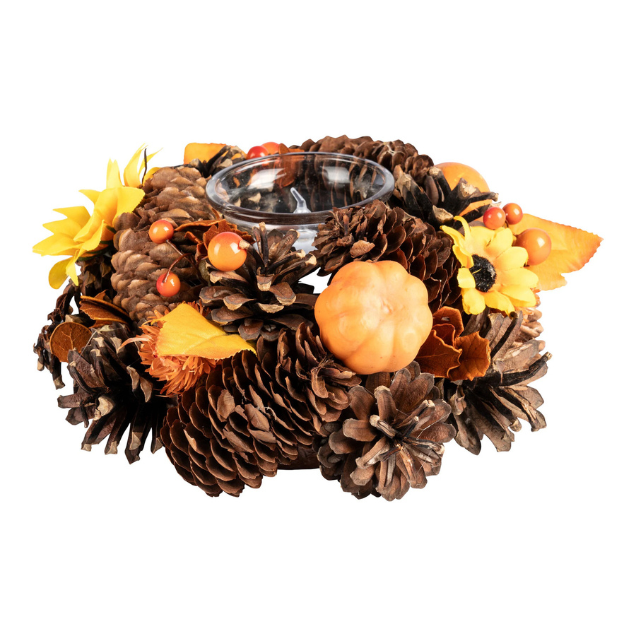 Windlicht Natur von Viva Domo in Braun aus Holz für Tealight - Bild 2