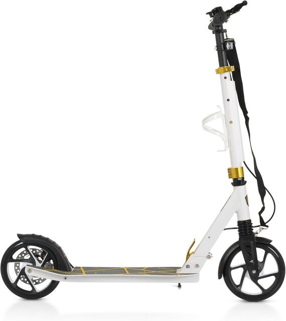 Byox Kinderroller Chic, weiß, LED-Licht, faltbar, ab 8 Jahren - Bild 1