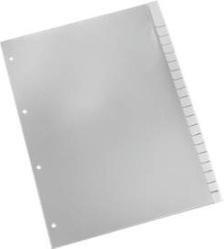 Schäfer Shop Select PP-Register mit Wechseltaben, Zahlen 1-20, grau und transparent - Bild 1