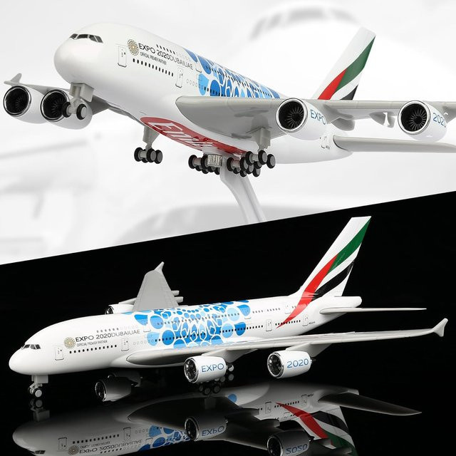 ZOCO UAE Expo A380 Flugzeugmodell-Bausatz, 1:240, Harz - Bild 1