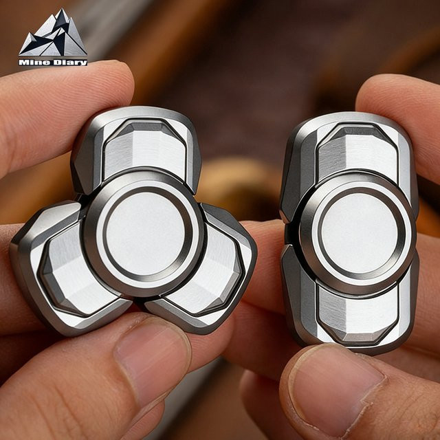 CHENYU EDC Mini Open Nail Fidget Spinner, Edelstahl, Hand Spinner - Bild 1