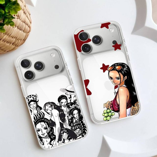 ONE PIECE Nico Robin Handyhülle Transparent für iPhone 11 bis iPhone 17 Pro Max - Bild 1
