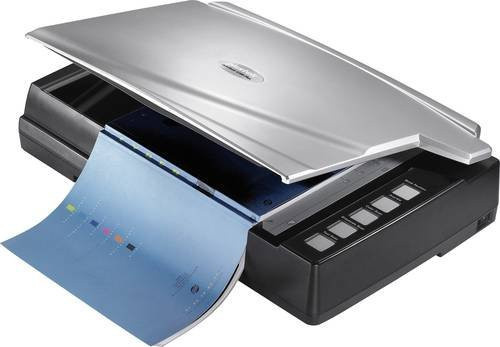 Plustek OpticBook A300 Plus A3 Flachbettbuchscanner in Silber mit 600 x 600 dpi und USB-Anschluss für Bücher, Dokumente, Fotos und Visitenkarten - Bild 1