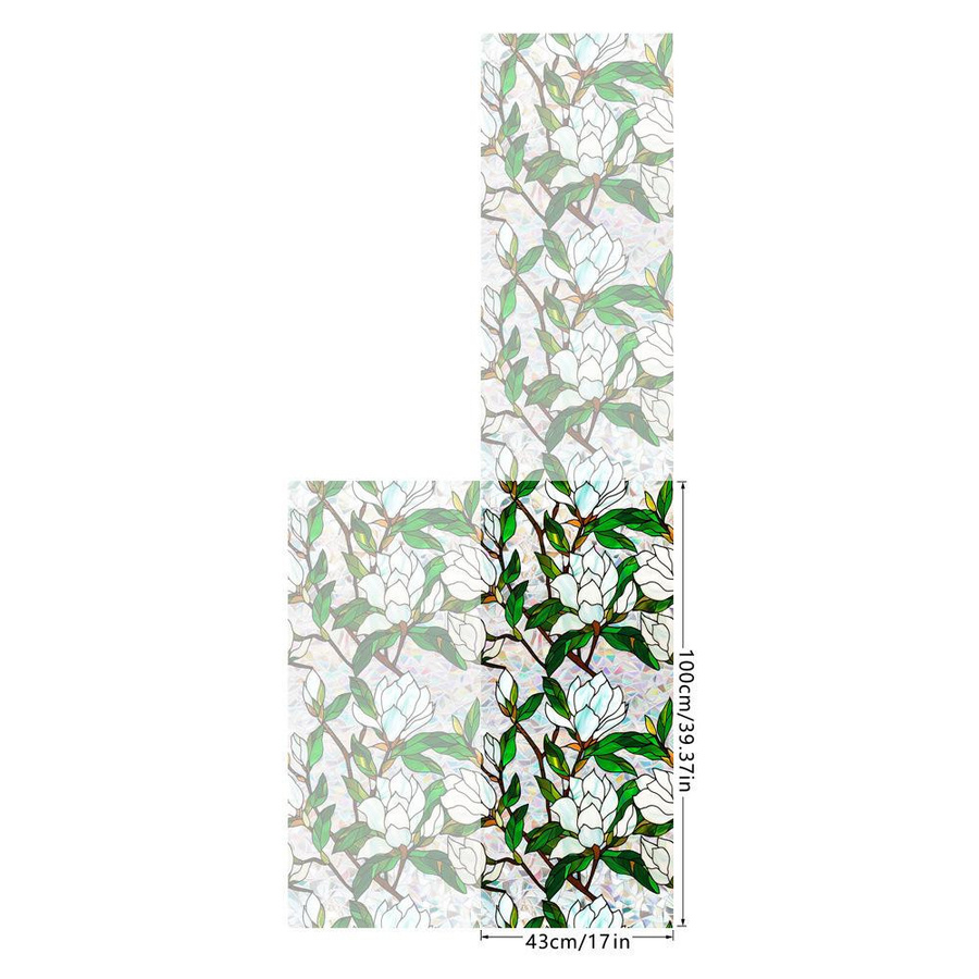 the BAY Regenbogen Glasaufkleber doppelseitig statisch haftend aus PVC, Multicolor, Breite: 43 cm, Länge: 100 cm - Bild 3