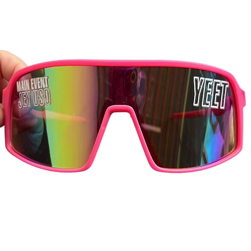 Jey Uso Sport-Sonnenbrille, Unisex, Vollrand, pink, Plastic - Bild 3