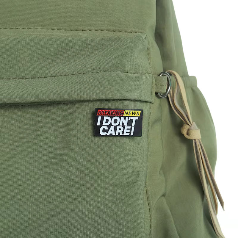QIHE JEWELRY Anstecknadel Emaille, Unisex, I Don't Care - Bild 4