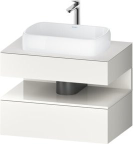 Duravit Waschtischunterschrank Qatego in Weiß Hochglanz, B/T/H: 80 x 55 x 60 cm - Bild 1
