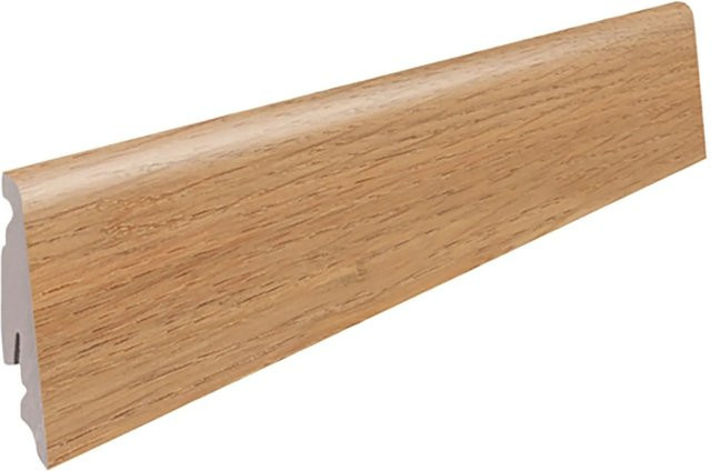 Haro Sockelleiste Alpineiche Natur Braun MDF Höhe: 58 mm, Tiefe: 19 mm, Länge: 2200 mm - Bild 1