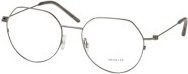 Moncler ME 1002 Korrektionsbrille, Rund, Vollrand, Metall, Grey, Unisex - Bild 1