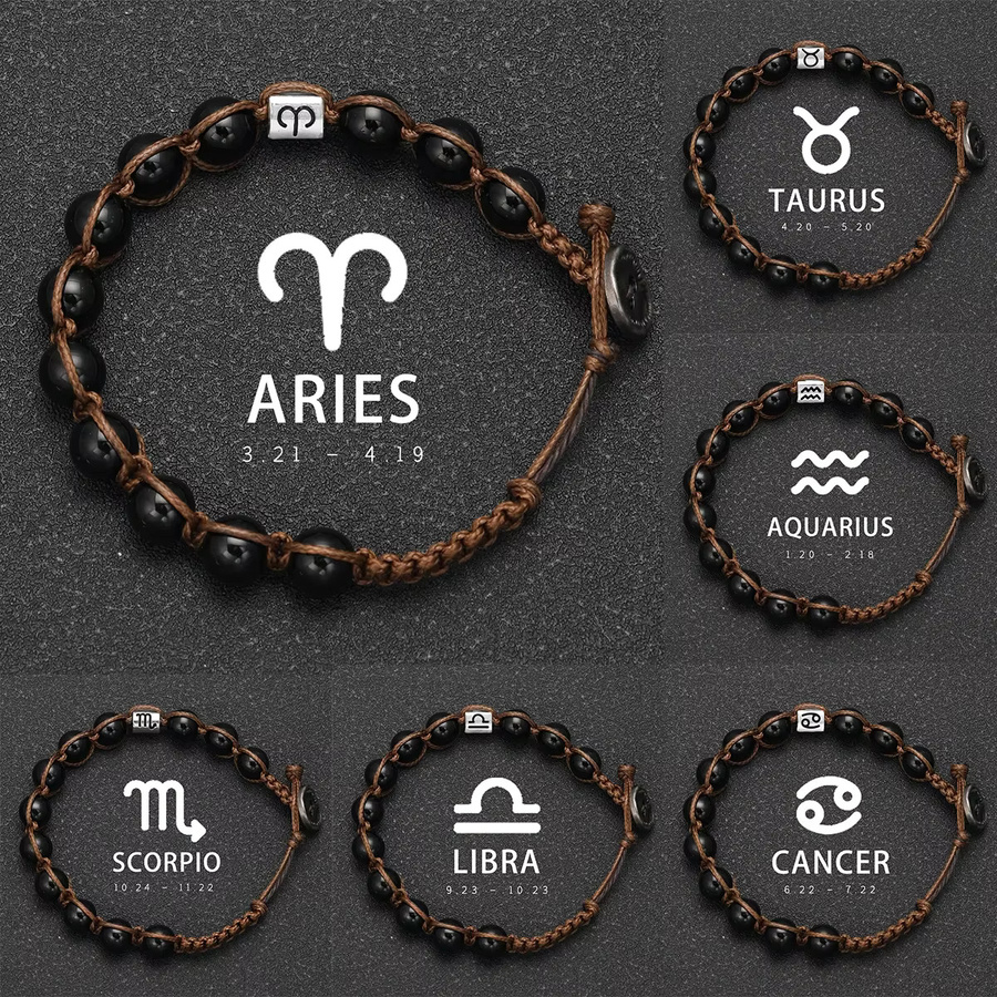 SANSWL Armband, Obsidian, Schwarz, Herren - Bild 2