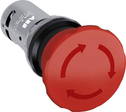 ABB CE4T-10R-01 Not-Aus-Taster in Rot mit Schutzart IP67/IP69K - Bild 1
