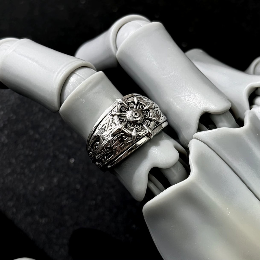 LENNIK Offener Ring, versilbertes Messing, Herren - Bild 2