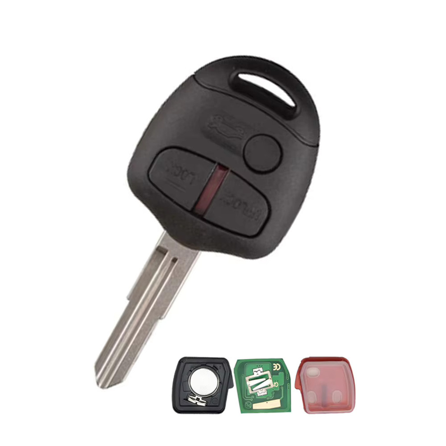 YIQIXIN 433MHz Fernbedienung Autoschlüssel für Mitsubishi Outlander Montero Pajero Triton ASX Lancer, PCF7936 ID46, Schwarz - Bild 2