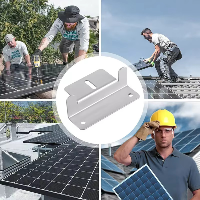 Rvpozwer Solarpanel-Montage-Z-Halterungen aus korrosionsfreiem Aluminium in Silber für die Dachmontage an Wohnmobilen und Booten - Bild 7