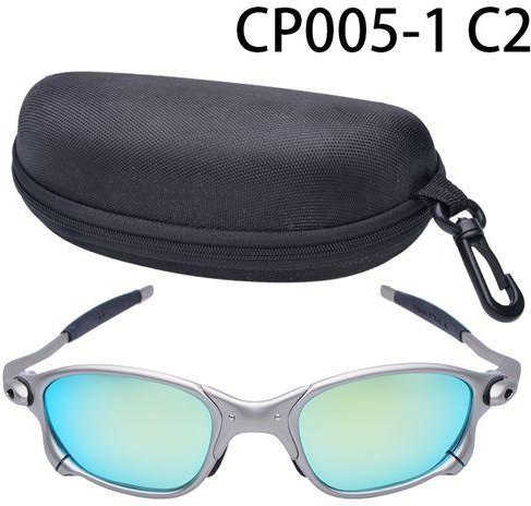 Yiran glasses Sonnenbrille, Metall, Vollrand, rechteckig, Unisex, silver - Bild 1