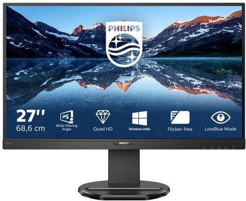 Philips LED-Monitor 276B9/00 in Schwarz mit 23.8 Zoll IPS-Display, QHD 2560 x 1440 Pixel, HDMI, DisplayPort und USB-C - Bild 1