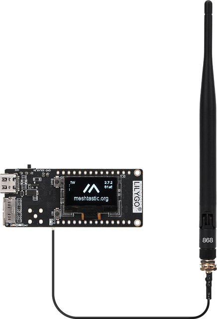 LILYGO Meshtastic T3S3 V1.3 ESP32 LoRa SX1262 Entwicklungsboard mit WiFi und Bluetooth in Schwarz - Bild 1
