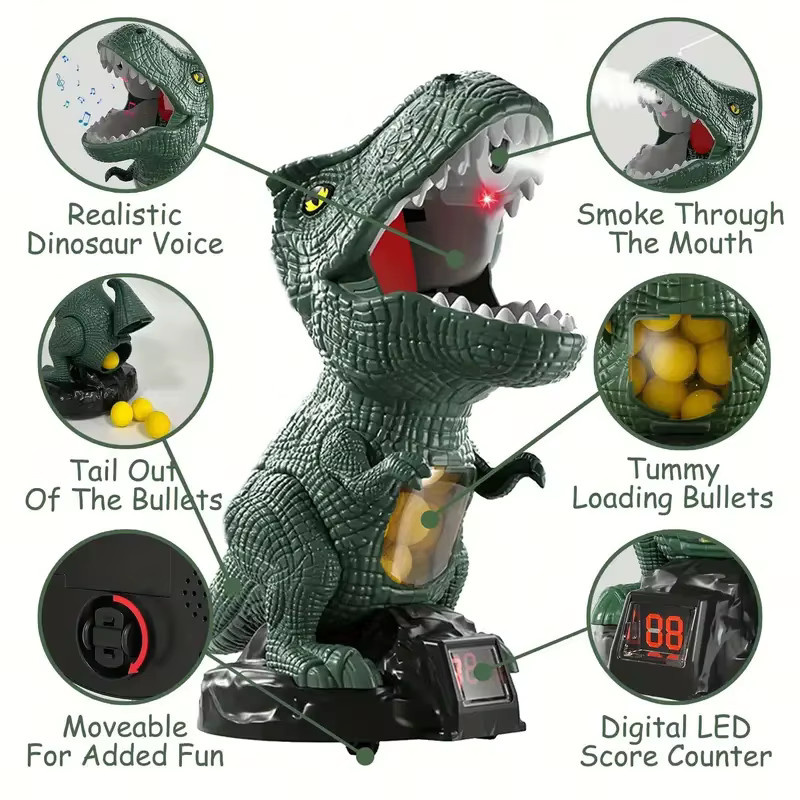 KNYYSECQ Kampf meinen Dinosaurier, Soft-Bullet-Pistole, Dinosaurier - Bild 3