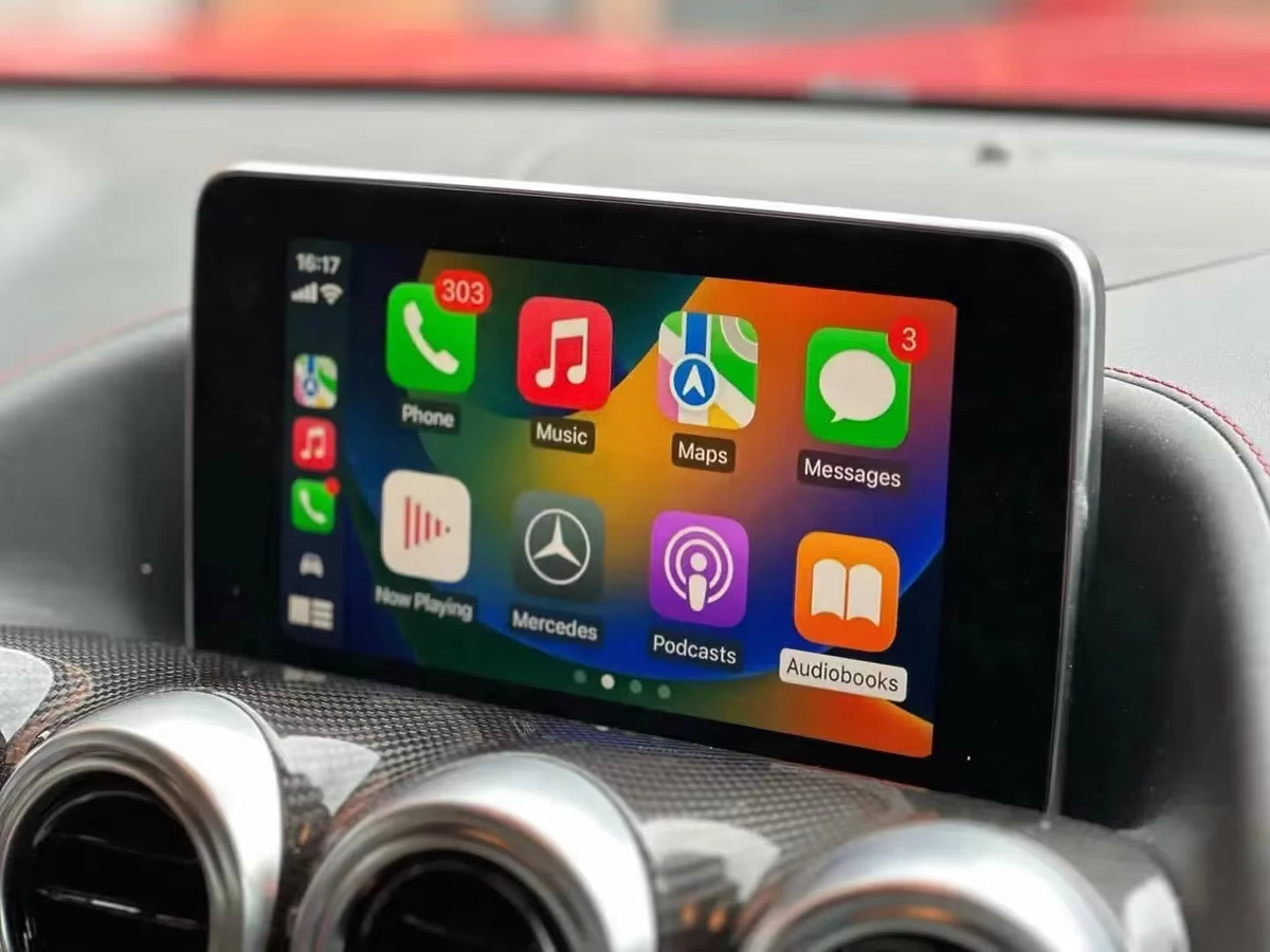 Drahtloses CarPlay und Android Auto Hicar Modul Video Interface für Mercedes AMG GT 2016-2020 in Schwarz mit Wi-Fi und Bluetooth - Bild 3