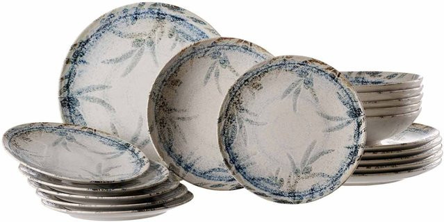 Ritzenhoff & Breker Teller-Set Todi aus Keramik, 18er Set, Weiß - Bild 1