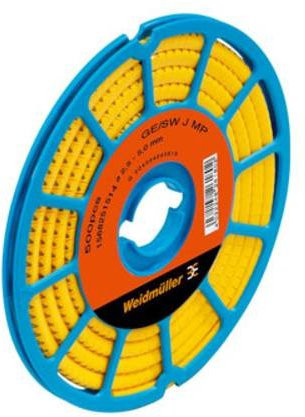 Weidmüller CLI C 02-3 GE/SW Kennzeichnungsring CD in Gelb - Bild 1