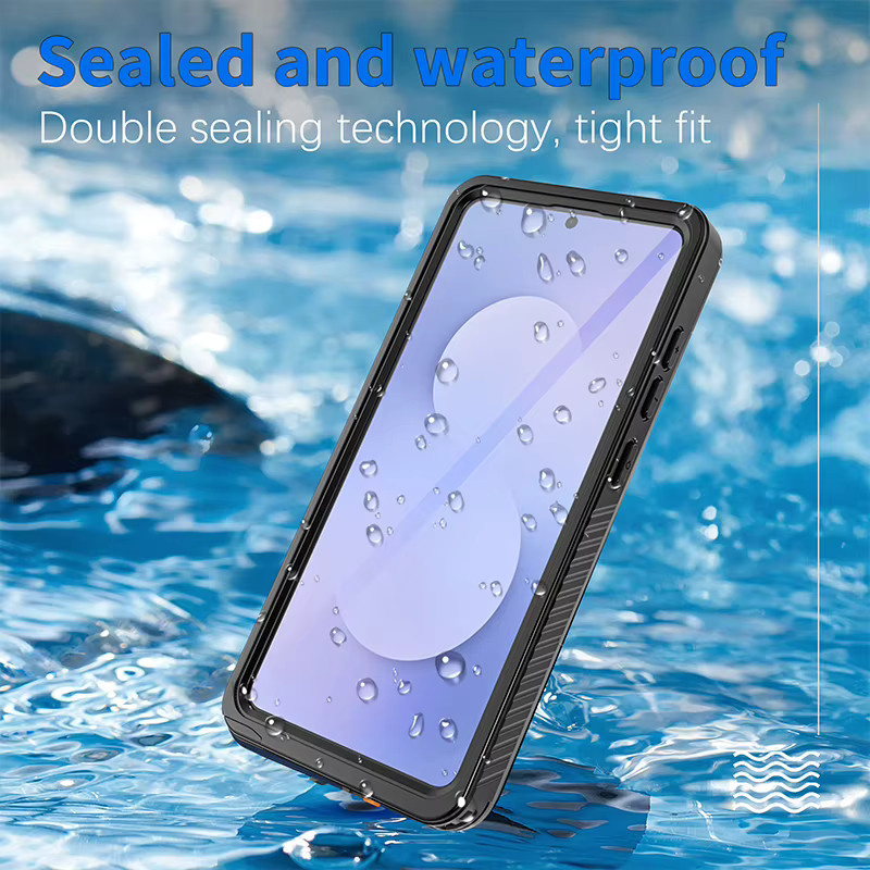 Wasserdichtes IP68 Aluminium-Gehäuse für Samsung Galaxy S26 S25 S24 S23 S22 Ultra Plus mit TPU-Schutz in Schwarz - Bild 5