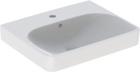 Geberit Waschtisch Smyle Square in Weiß mit Überlauf und KeraTect-Beschichtung, B/T: 55 x 44 cm - Bild 1