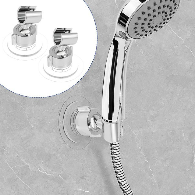 Everso Duschkopfhalter transparent verstellbar ohne Bohren für dein Badezimmer - Bild 1