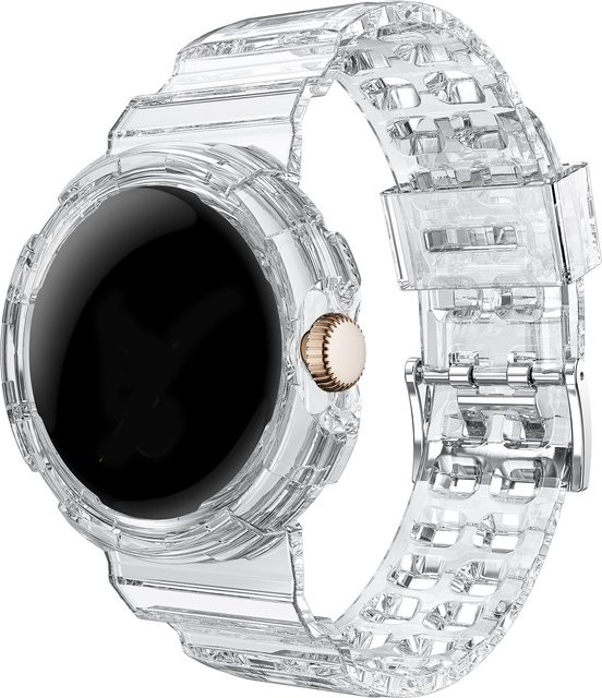 I LOVE LUO Uhrenarmband, Kunststoff, Transparent, Google Pixel Watch 4 3 2, 41 mm - Bild 1