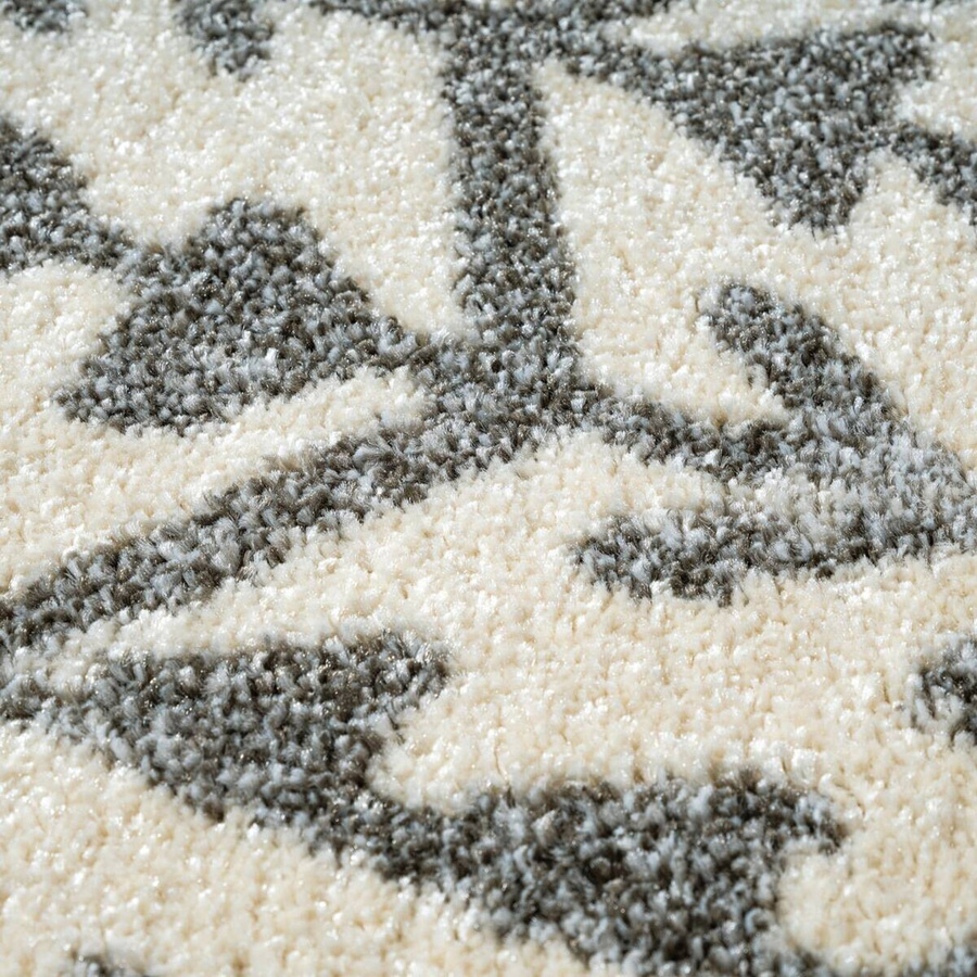 Sanat Teppich Creme in Boho-Design mit geometrischem Muster, pflegeleicht und fußbodenheizunggeeignet, Breite: 200 cm, Tiefe: 80 cm - Bild 1