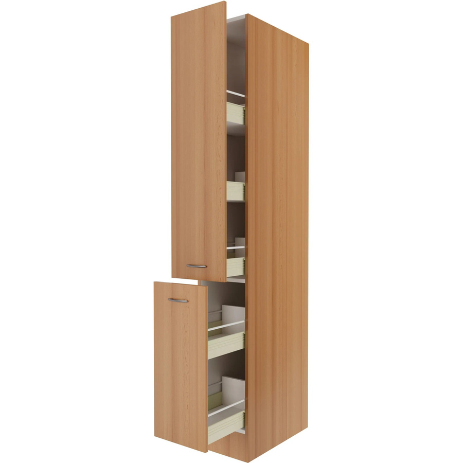 Flex-Well Classic Küchen-Apothekerschrank Nano in Buche, H: 200 cm, B: 30 cm, T: 57 cm - Bild 2