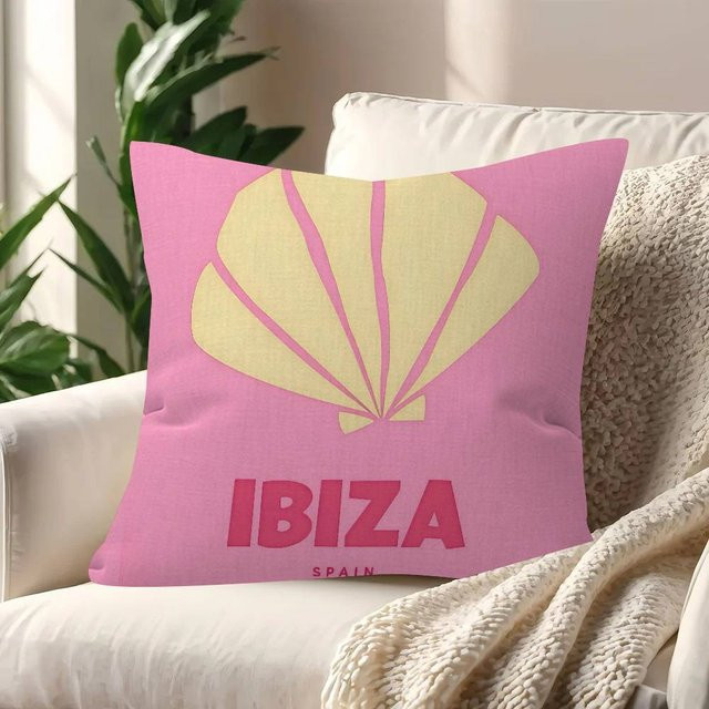 Kissenbezug im Nautical-Design für Sofa und Bett, Farbe: Pink, Material: Polyester-Plüsch, B/T/H: 45 x 45 cm oder 35 x 35 cm - Bild 1