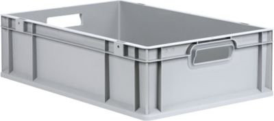Schäfer Shop Pure Eurobox Serie Economy Kunststoff Eurobox Grau B/T/H: 60 x 40 x 17 cm - Bild 1