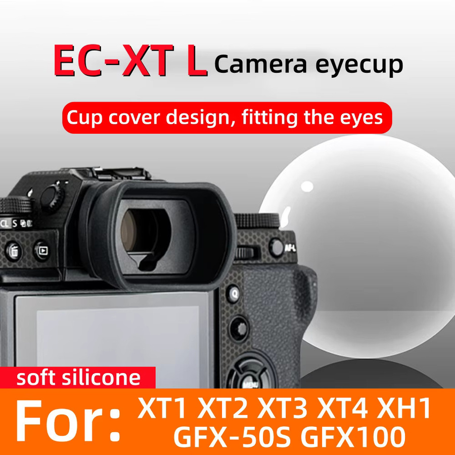 Fujifilm EC-XT L Augenmuschel-Schutz aus weichem Gummi in Schwarz für XT1 XT2 XT3 XT4 XH1 und GFX-50S GFX100 - Bild 2