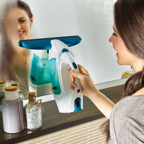 Leifheit Dry & Clean Fenstersauger in Türkis und Weiß mit 0,1 l Behältervolumen - Bild 2