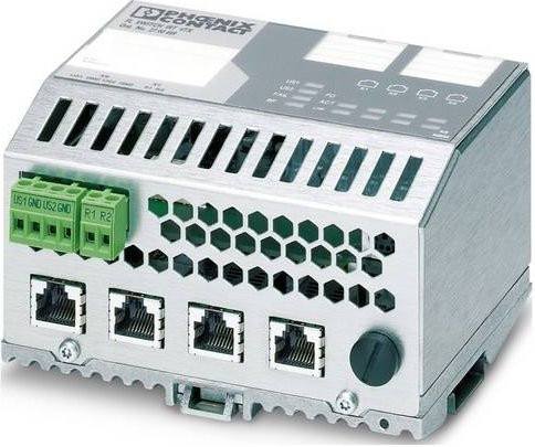 Phoenix Contact 2700689 FL SWITCH IRT 4TX Industrial Ethernet Switch, 100 Mbit/s, Grau - Bild 1