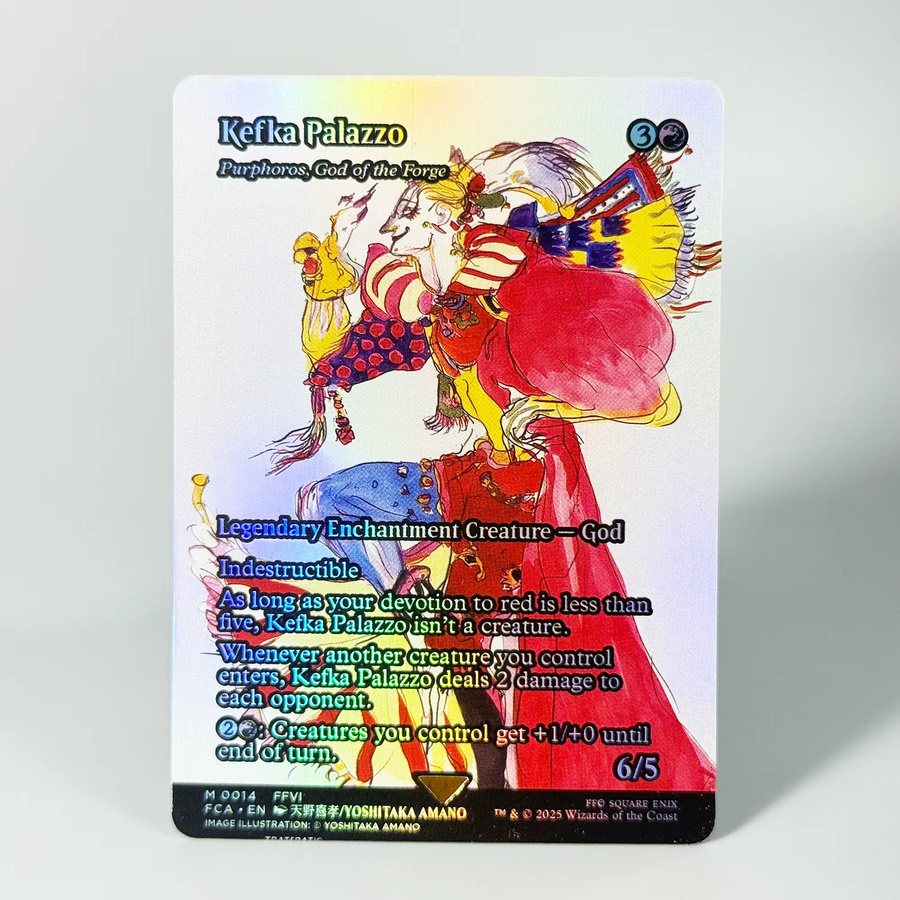 Hasbro Final Fantasy Commander Series Set Cloud Y'shtola Sephiroth Reisender Chocobo Ancient Copper Dragon HoloFoil Proxy-Karten - Bild 2