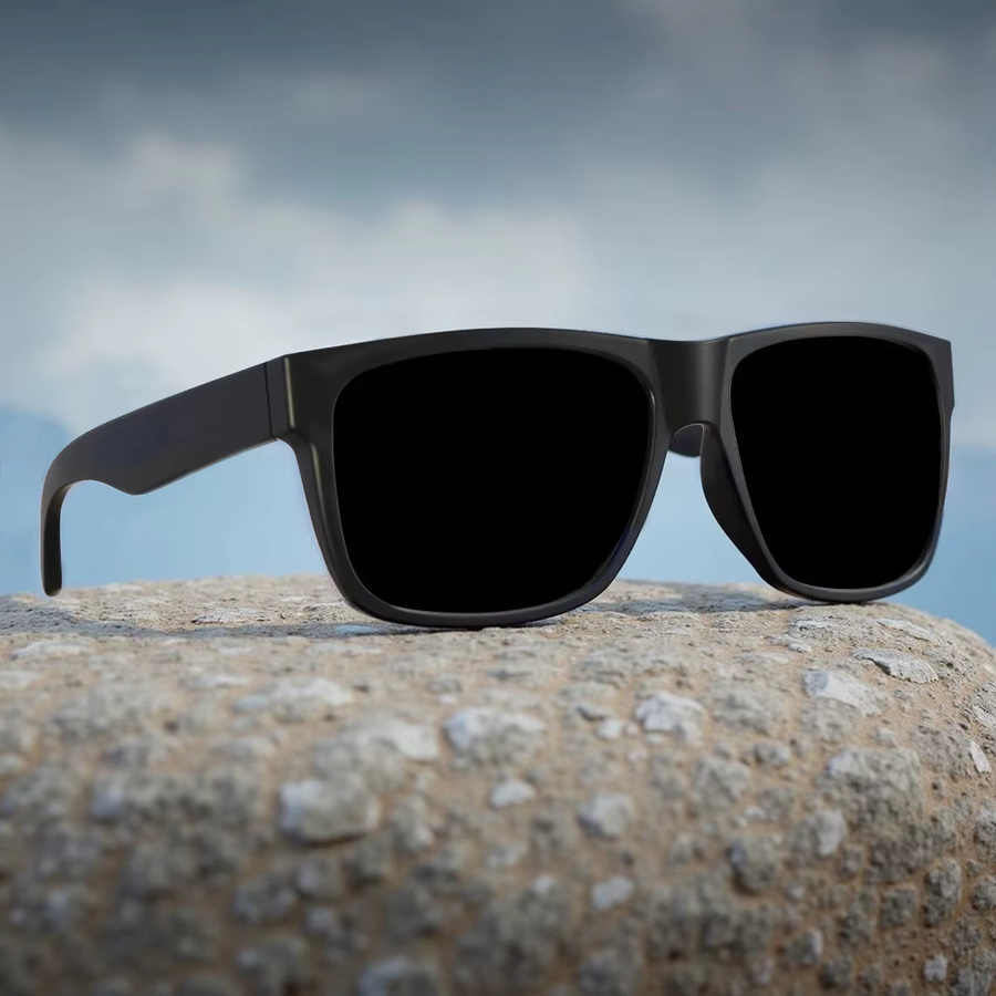 MAXJULI Z8246 Sonnenbrille, Quadratisch, Vollrand, TR90, Unisex, Black - Bild 6