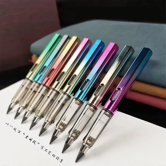 AIWOSUOAI Magischer Bleistift ohne Tinte in Schwarz für Kunst und Skizzen aus Metall - Bild 1