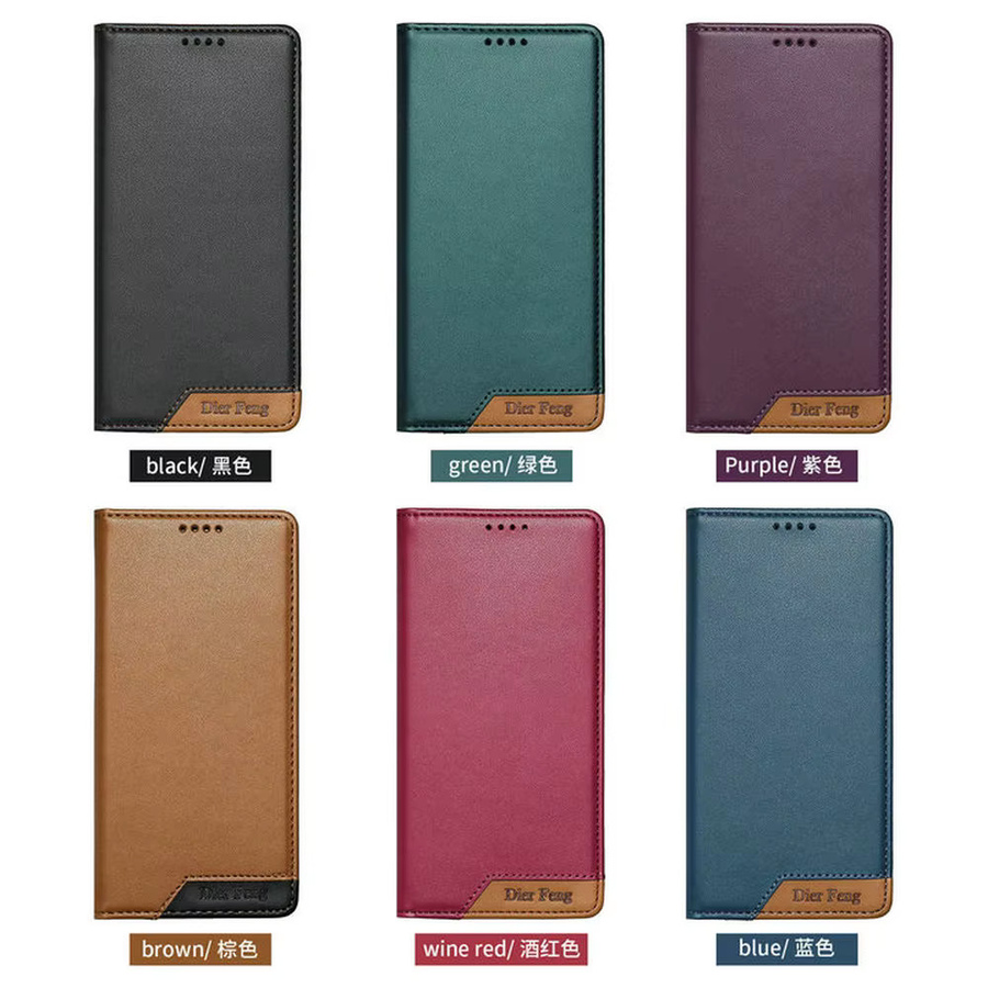 Samsung Leder-Brieftaschenhülle mit RFID-Schutz und NFC für Galaxy S25 Ultra 5G, S25 Plus, S25 FE und S25 Edge in Blau und Lila - Bild 5