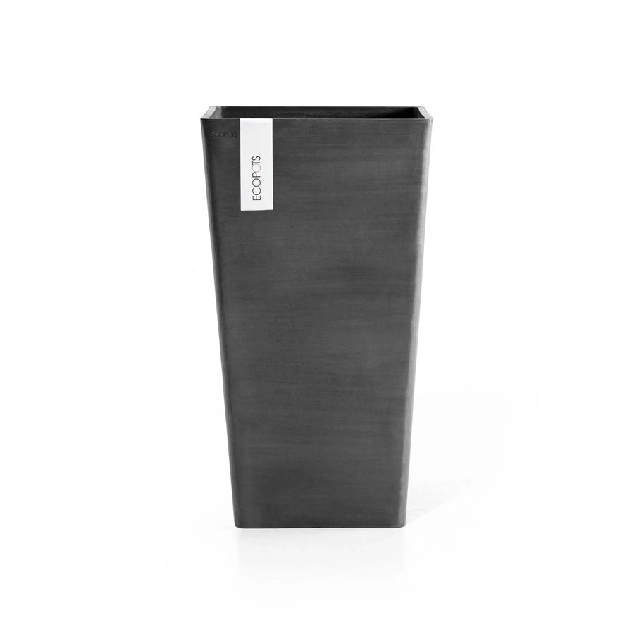Ecopots Pflanztopf Rotterdam halbhoch Dunkelgrau B/T/H: 31 x 31 x 56 cm - Bild 2