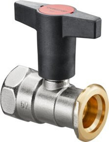 Oventrop Pumpenkugelhahn Optibal P DN 25, Messing, Farbe: Silber, Anschluss: 1 1/2 Zoll - Bild 1
