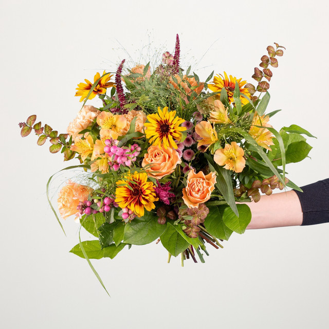 BLUME2000 Blissful Autumn Bouquet yellow Geburtstag Genesungswunsch Jubiläum - Bild 1
