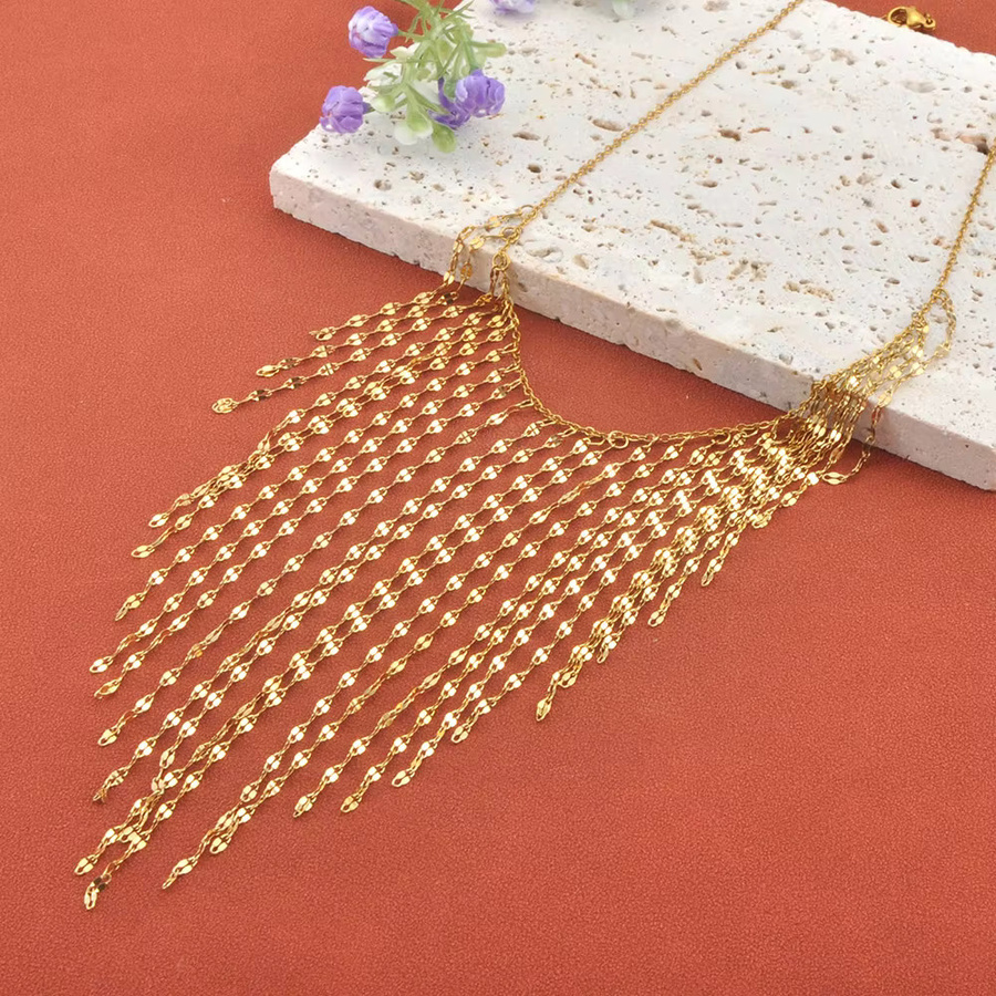Lokaer Halskette Edelstahl, Vintage, Gold, Damen - Bild 2