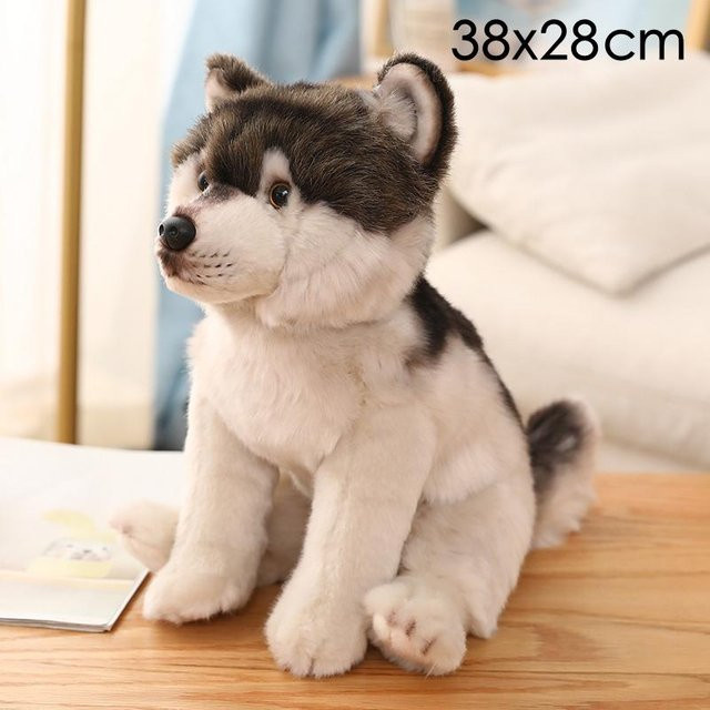 Yiran Health & Beauty Hunde Plüschtiere, Corgi Bulldogge Zwergspitz, Kuscheltier, Braun - Bild 1
