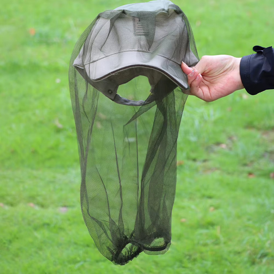 VAKIND Anti-Mücken Kopfnetz in Grün für Camping und Outdoor-Aktivitäten - Bild 3